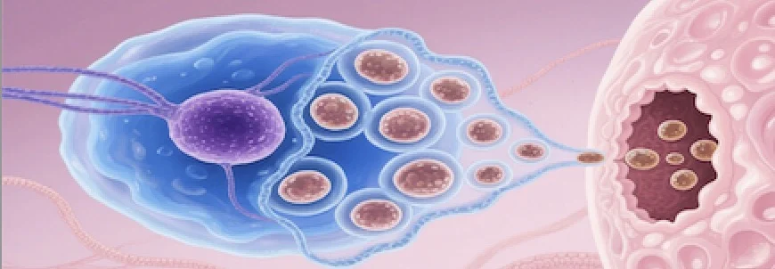 Stem cell exosomes are nanoscale vesicles with regenerative and immune-modulating potential, avoiding cell therapy risks.
