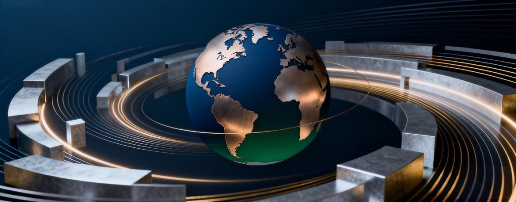 3D globe illustration for cell research and World Health Day blog content.